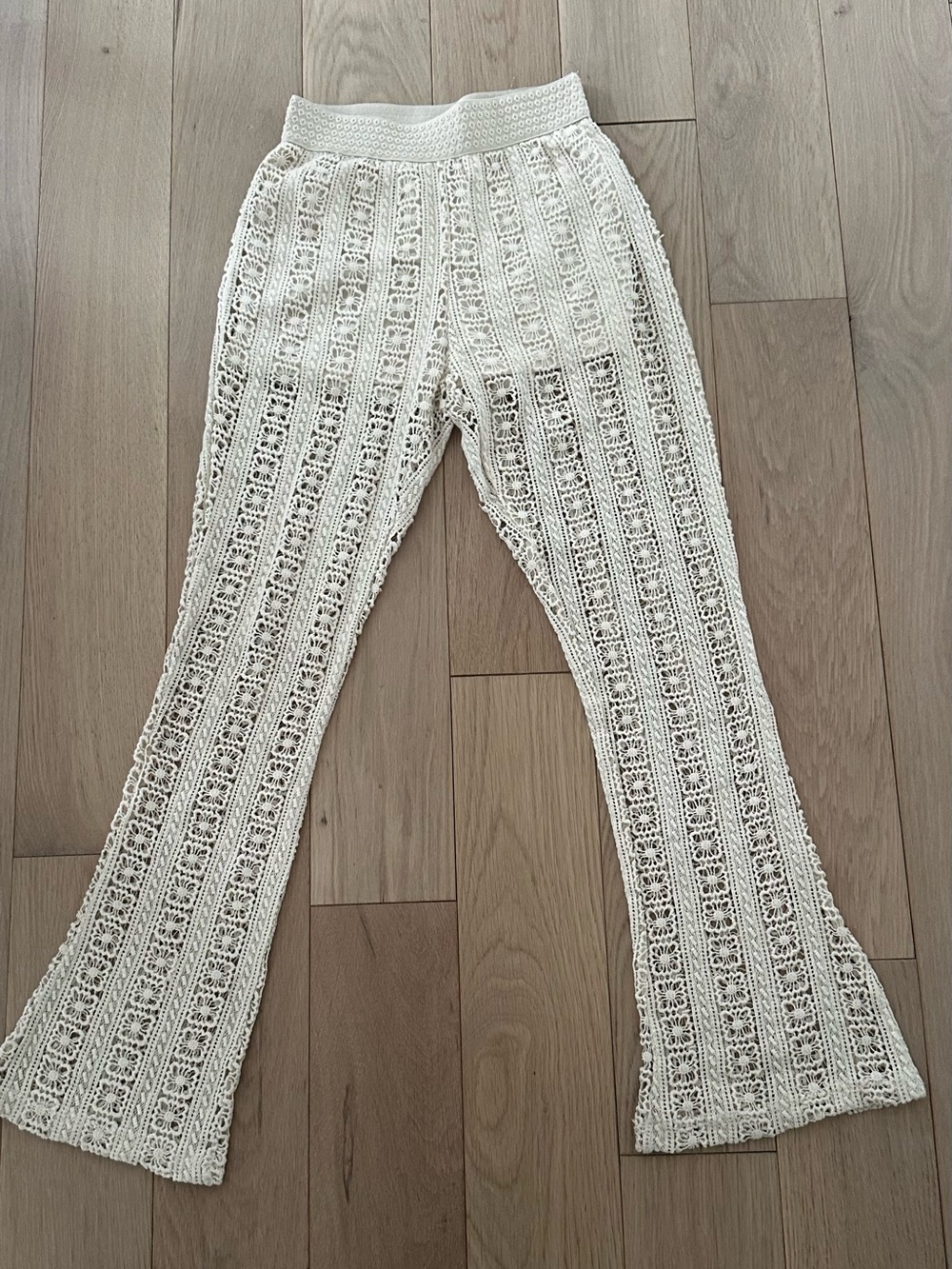 Vintage crochet pants built in shorts size xs